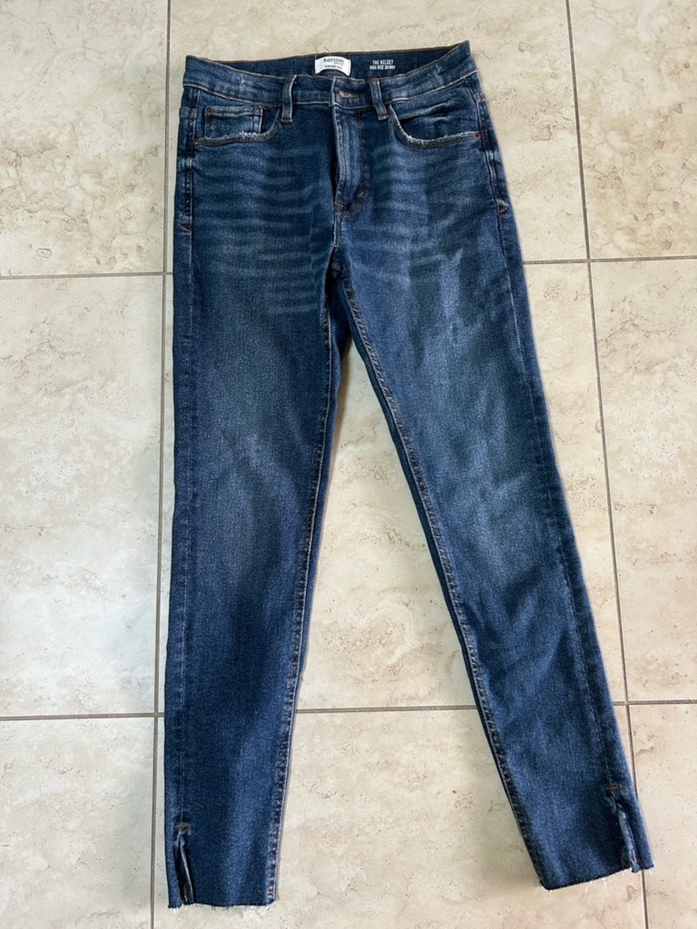 Kensie The Kelsey High Rise Skinny Jeans in Blue
